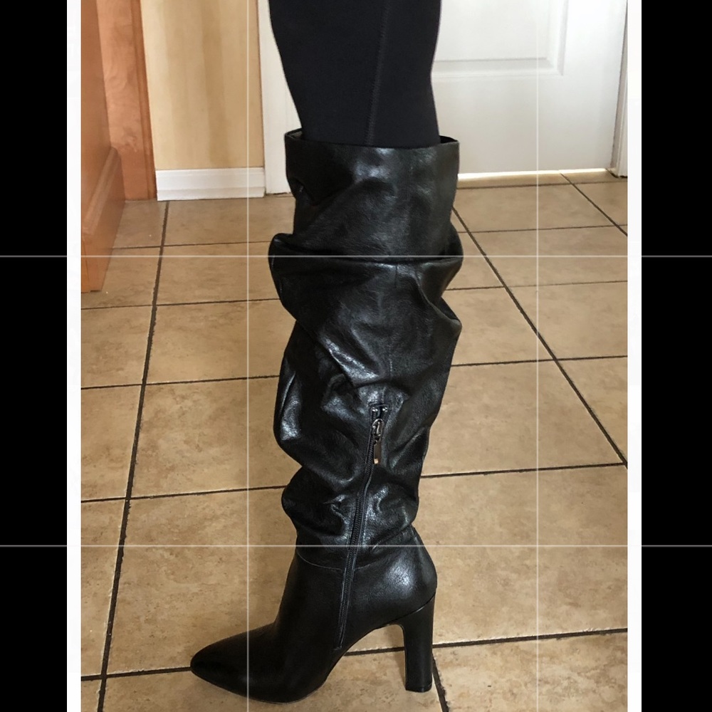 TheFix Kennedi Pointed-Toe-To-The-Knee Slouch Boot